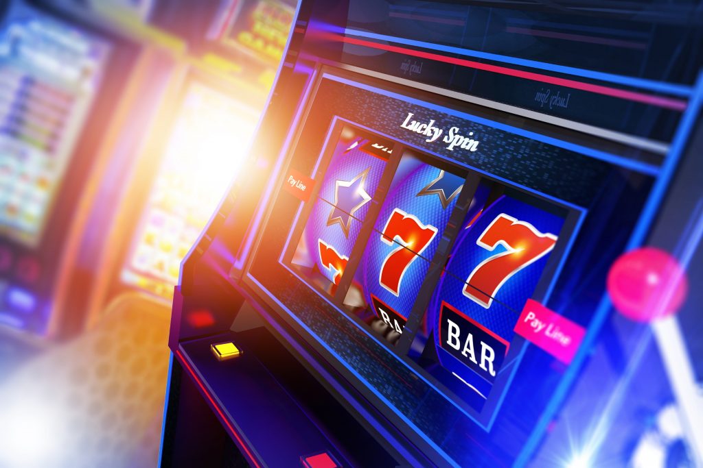 Slot Machine Illustration Concept